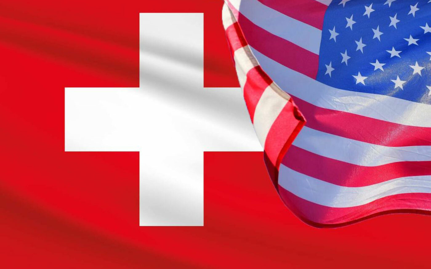 Bandiere USA E Svizzera 18efd